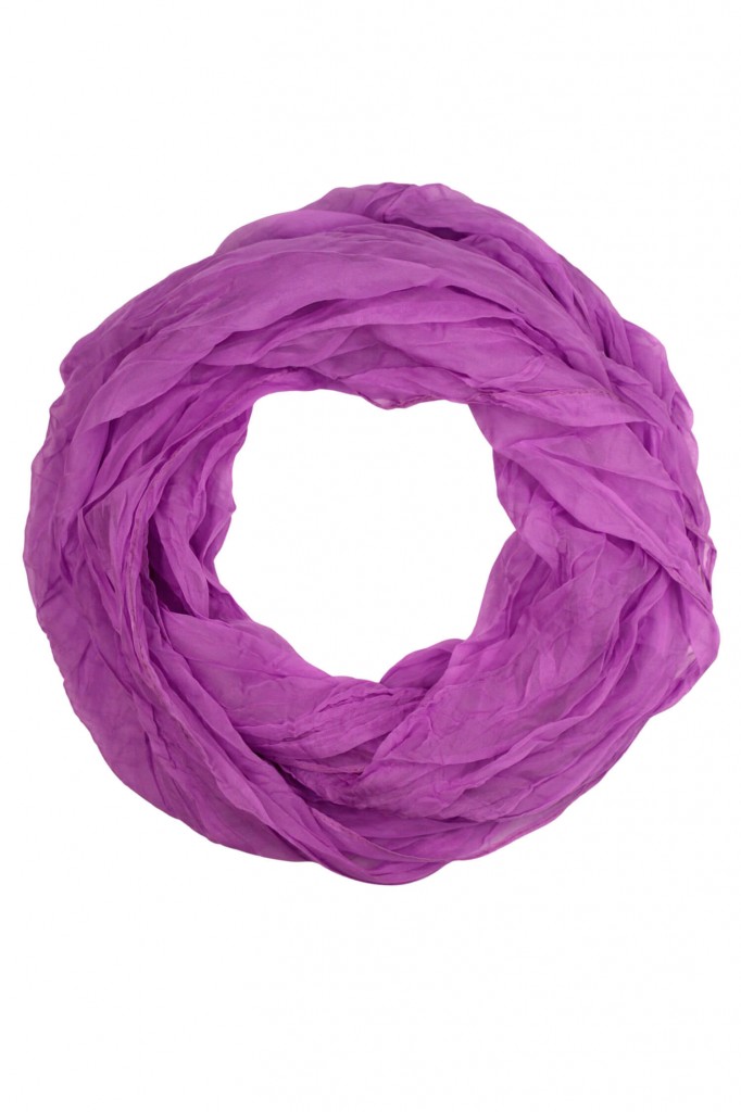 Ľahký jednofarebný dutý šál - Dotyk ľahkosti