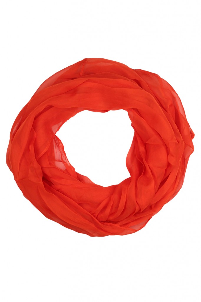 Ľahký jednofarebný dutý šál - Dotyk ľahkosti