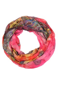 Ľahký dúhový kruhový šál so vzorom Pastel Air