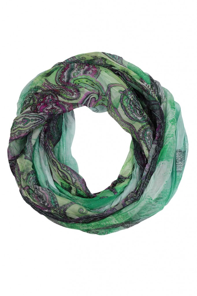 Ľahký dúhový kruhový šál so vzorom Pastel Air