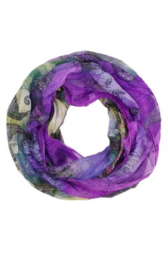 Ľahký dúhový kruhový šál so vzorom Pastel Air