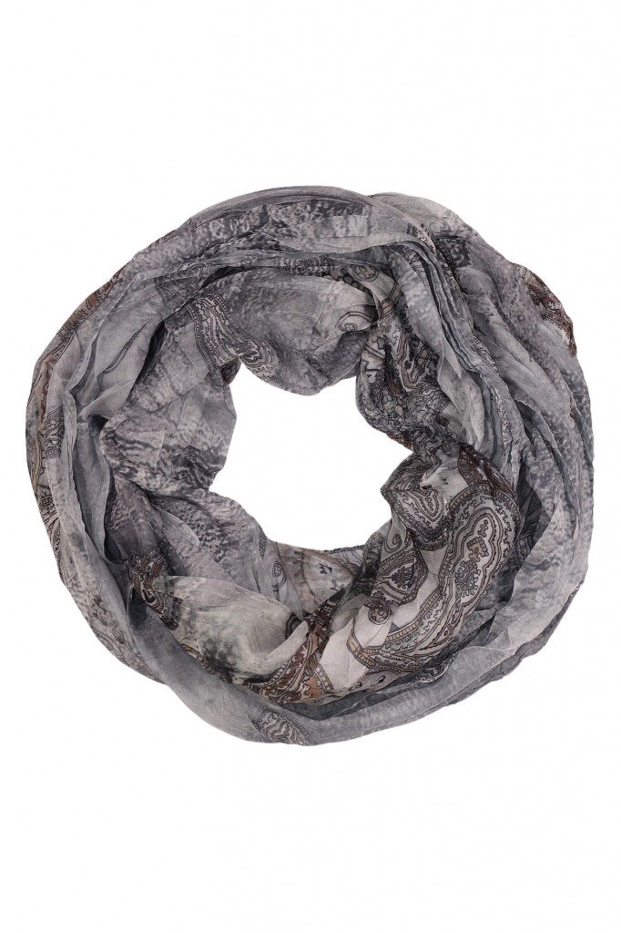 Ľahký dúhový kruhový šál so vzorom Pastel Air