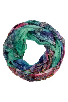 Ľahký dúhový kruhový šál so vzorom Pastel Air