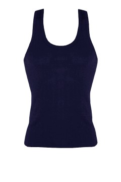 Yily Black pánske tielko bavlna FBX001