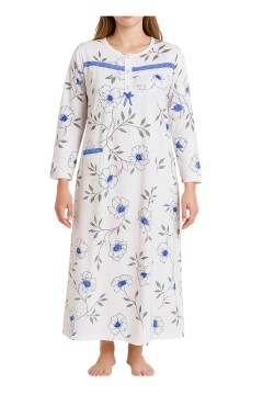 Fanynka hrejivá nočná košeľa s dlhým rukávom 6549