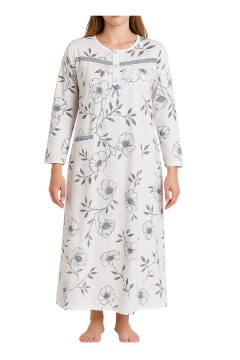 Fanynka hrejivá nočná košeľa s dlhým rukávom 6549