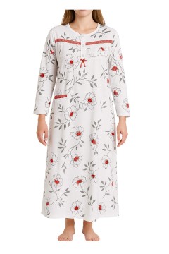 Fanynka hrejivá nočná košeľa s dlhým rukávom 6549