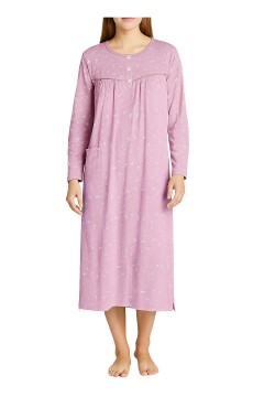 Dlhá bavlnená nočná košeľa - dĺžka do polovice lýtok Marta 6545