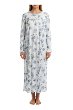 Nočná košeľa bavlnená dlhá dlhý rukáv Natálie 6589