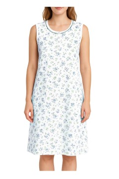 Dámska nočná košeľa bavlnená bez rukávov Andrea 6537