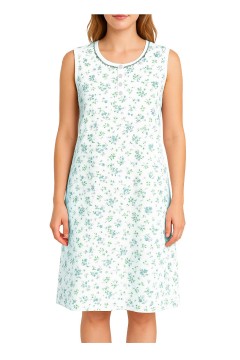 Dámska nočná košeľa bavlnená bez rukávov Andrea 6537