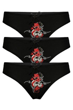 Nikki bavlnené nohavičky bikiny - 3 ks