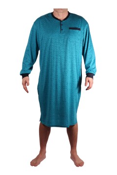 Pánska nočná košeľa bavlnená dlhý rukáv Peter MP-3692