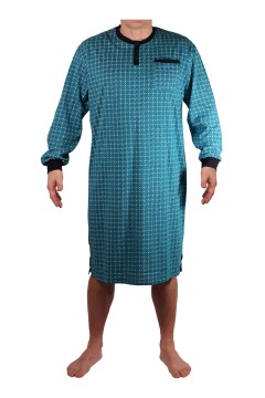 Pánska nočná košeľa bavlnená dlhý rukáv Jakub MP-3691