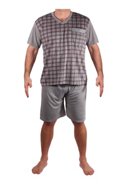 Pánske pyžamo s krátkym rukávom a krátkymi nohavicami Leoš