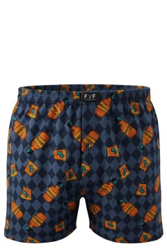 Pánske trenírky whiskey - bavlna, guma v páse, gombík HF021K2