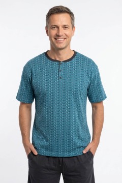 Bavlnené pánske pyžamo krátky rukáv Otmar 2451