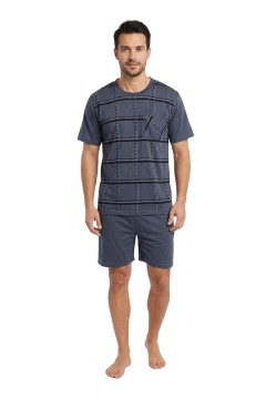 Šimon pánske bavlnené pyžamo krátke