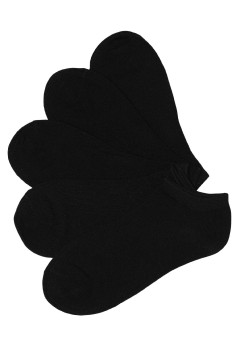 Ponožky Sneakers členkové bavlnené - čierne 5 párov
