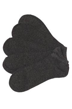 Ponožky Sneakers členkové bavlnené - sivé 5 párov