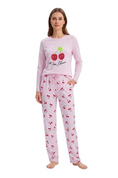 Bavlnené pyžamo Cherry dlhé GB-2810