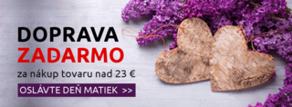 Dopravné zadarmo pri nákupu nad 23 €