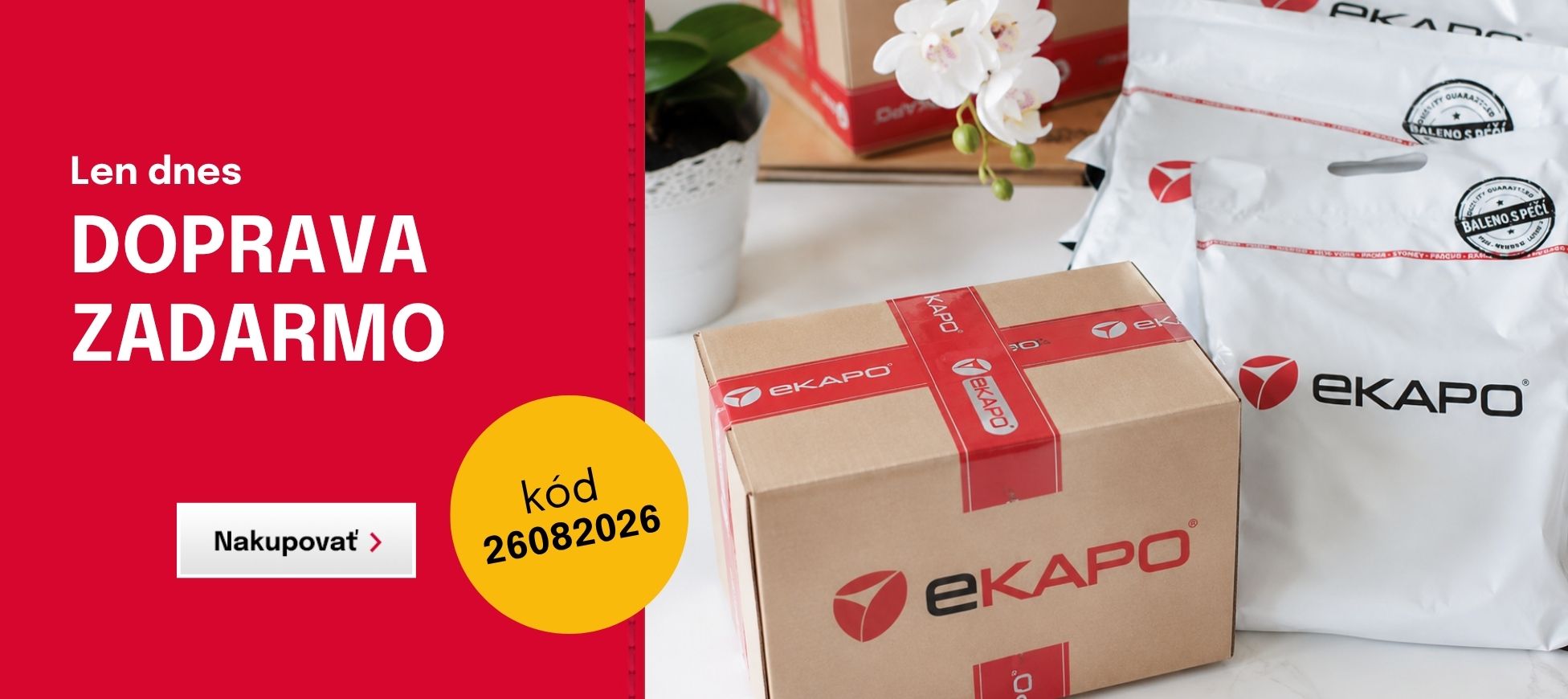 Doprava zadarmo s kódom: 26082026 - len dnes