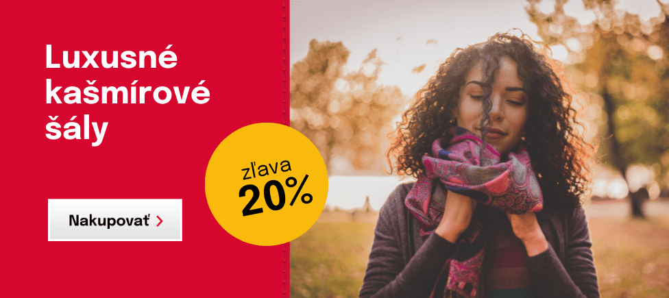 20% zľava na kašmírové šály